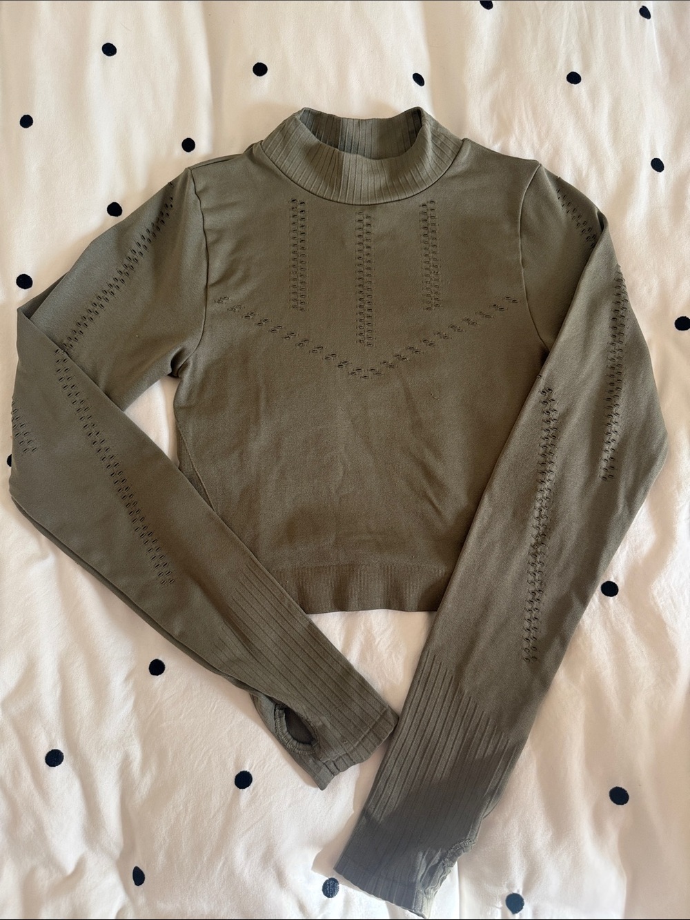 Old Navy Olive Green Mock Neck Muscle Tee